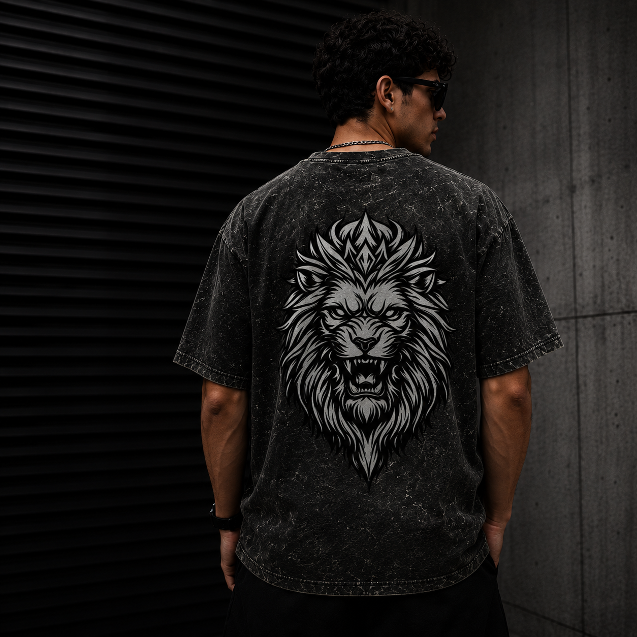 FORGED Unisex Acid Washed Oversized Tee