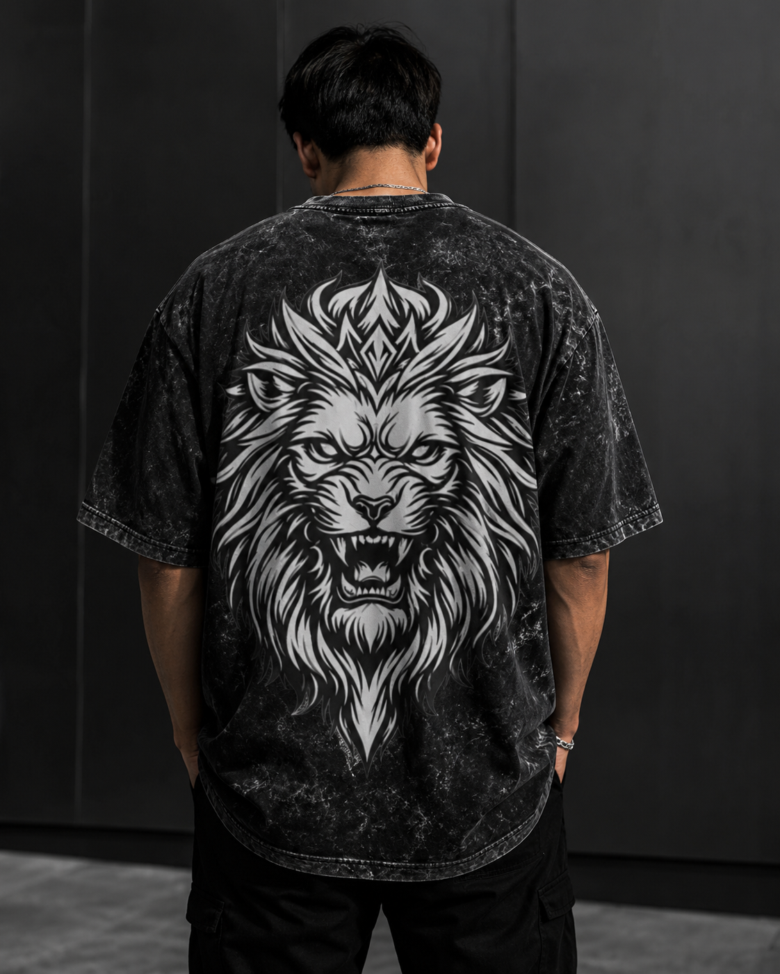 Unisex Acid Washed Oversized Tee